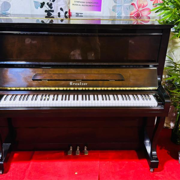 Kreutzer Mahogany Brown Full Size Japan Made Piano | Used Pianos Dubai
