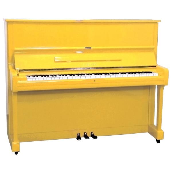 Yamaha U1 Upright Piano | Yellow Finish | Used Pianos Dubai