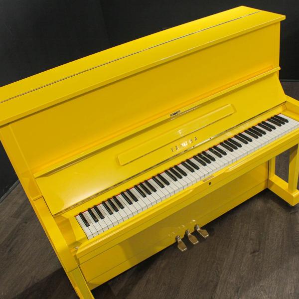 Yamaha U1 Upright Piano | Yellow Finish | Used Pianos Dubai