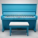 Kawai BS10 Blue Upright Piano – Made in Japan