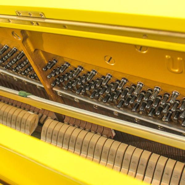Yamaha U1 Upright Piano | Yellow Finish | Used Pianos Dubai