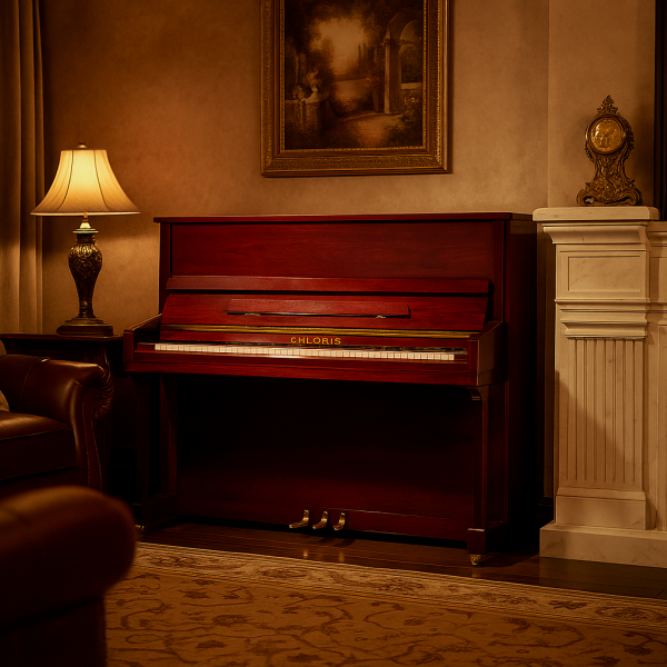 Chloris HU121 Mahogany Upright Piano
