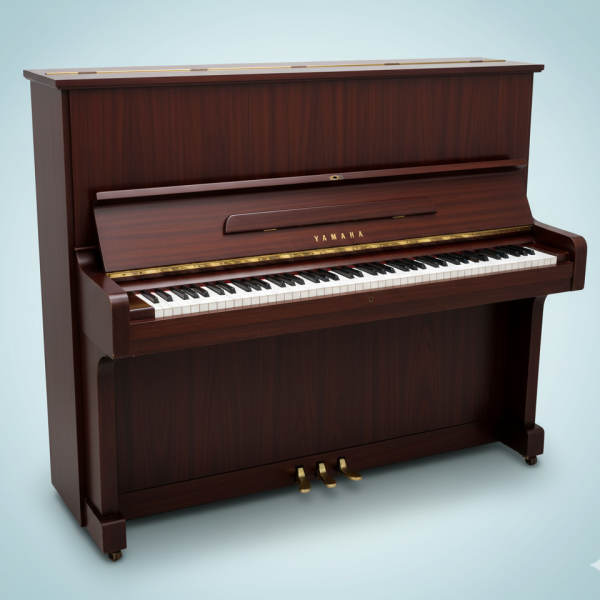Yamaha U2 Dark Brown Wooden Stripes Piano